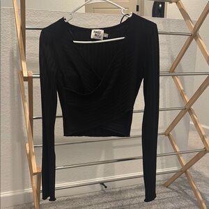 Princess Polly Black Fitted Long Sleeve